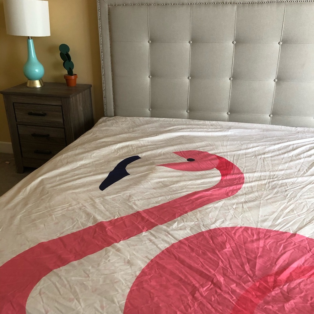 Flamingo duvet blanket